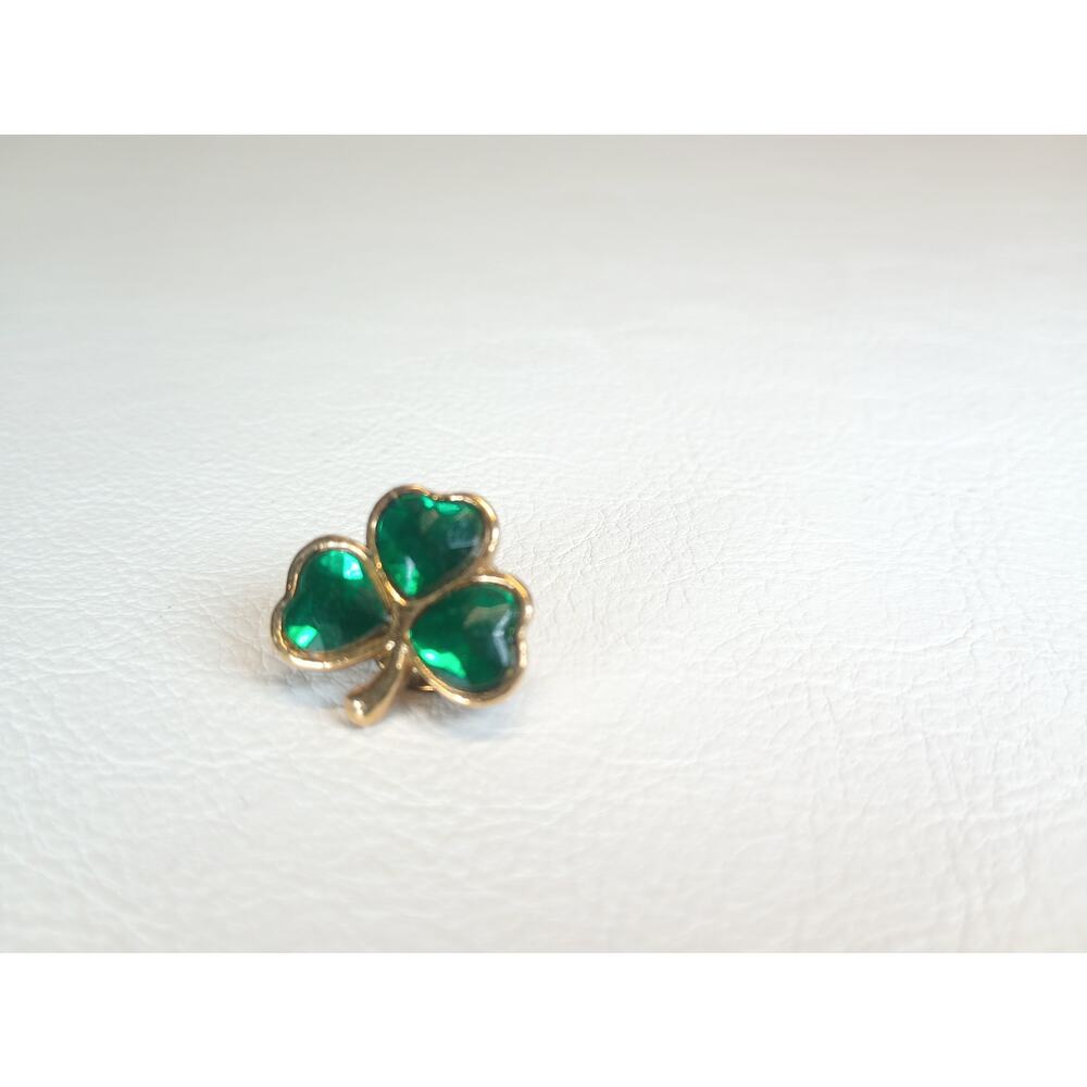 3 Leaf Green Clover Lapel Pin Pendant Broach St Patrick's Day Irish